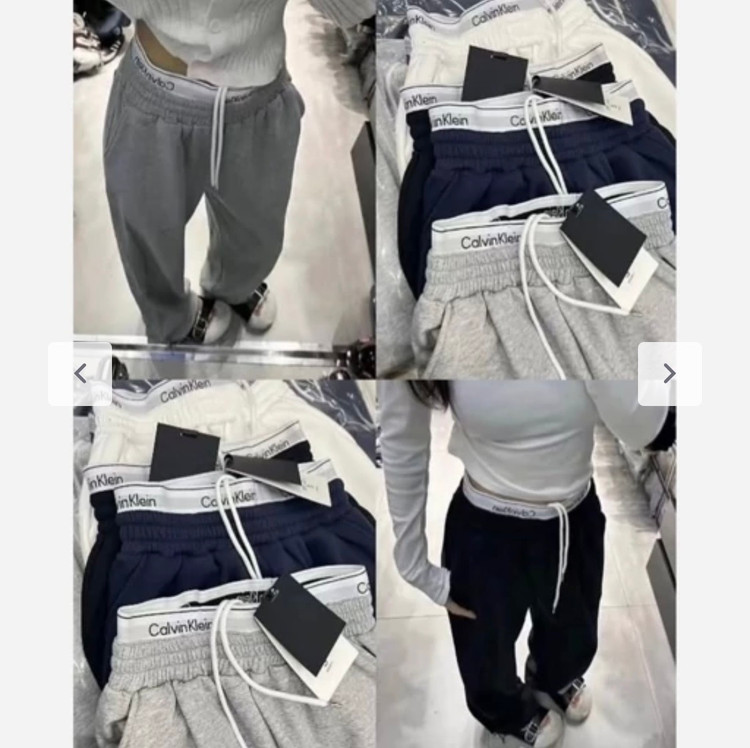 شلوار جاگر مشکی اسپرت زنانه/مردانه کلوین کلاین (Calvin Klein) - نخ پنبه ای مدل جدید و ترند